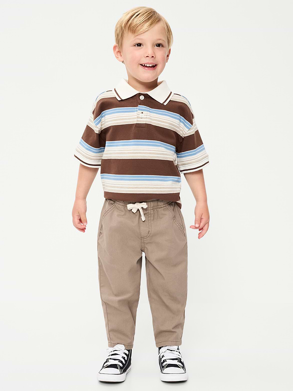 Pull-On Barrel-Leg Pants for Toddler Boys