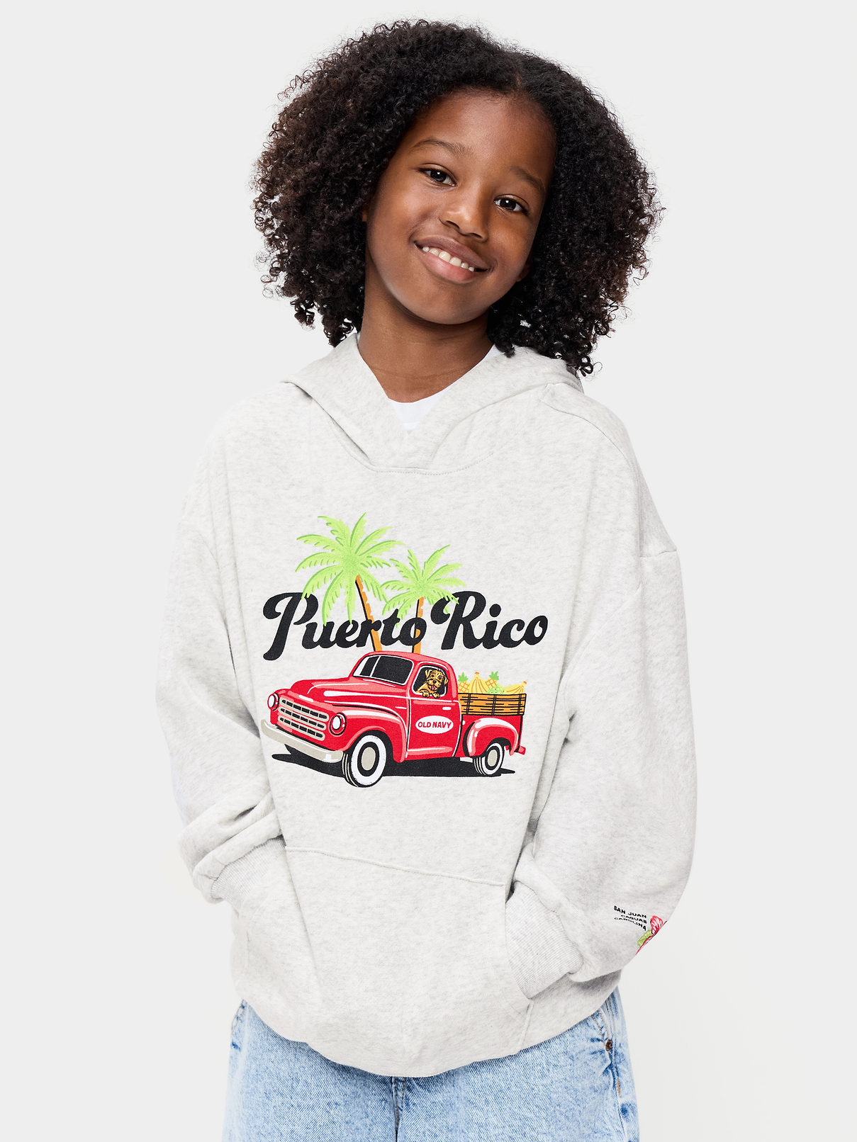 Image number 1 showing, Favorite Fleece Oversized Logo Graphic Pullover Hoodie for Boys