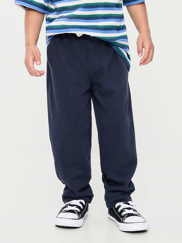 Barrel-Leg Knit Pants for Toddler Boys