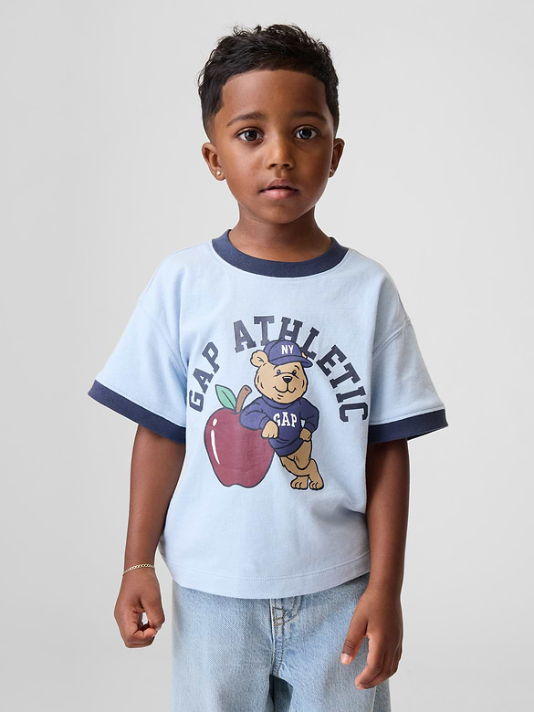 Baby & Toddler Brannan Bear Graphic Logo Ringer T-Shirt