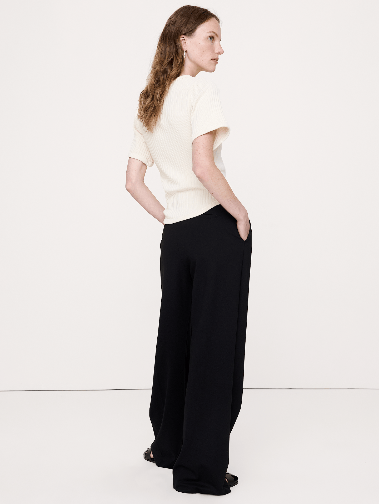 Image number 2 showing, Ribbed Stretch-Cotton Scoop-Neck T-Shirt