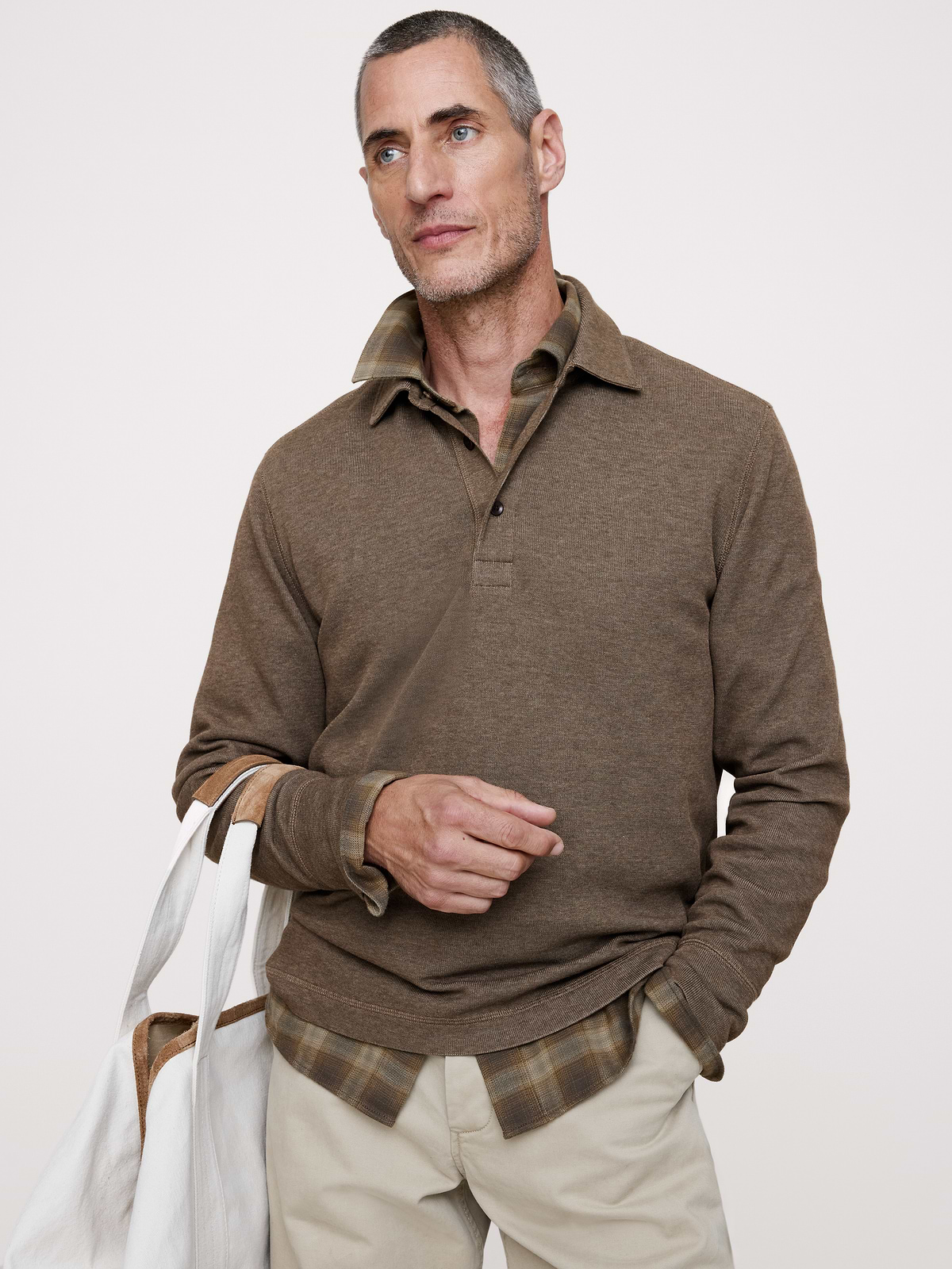 Slub Double-Knit Polo