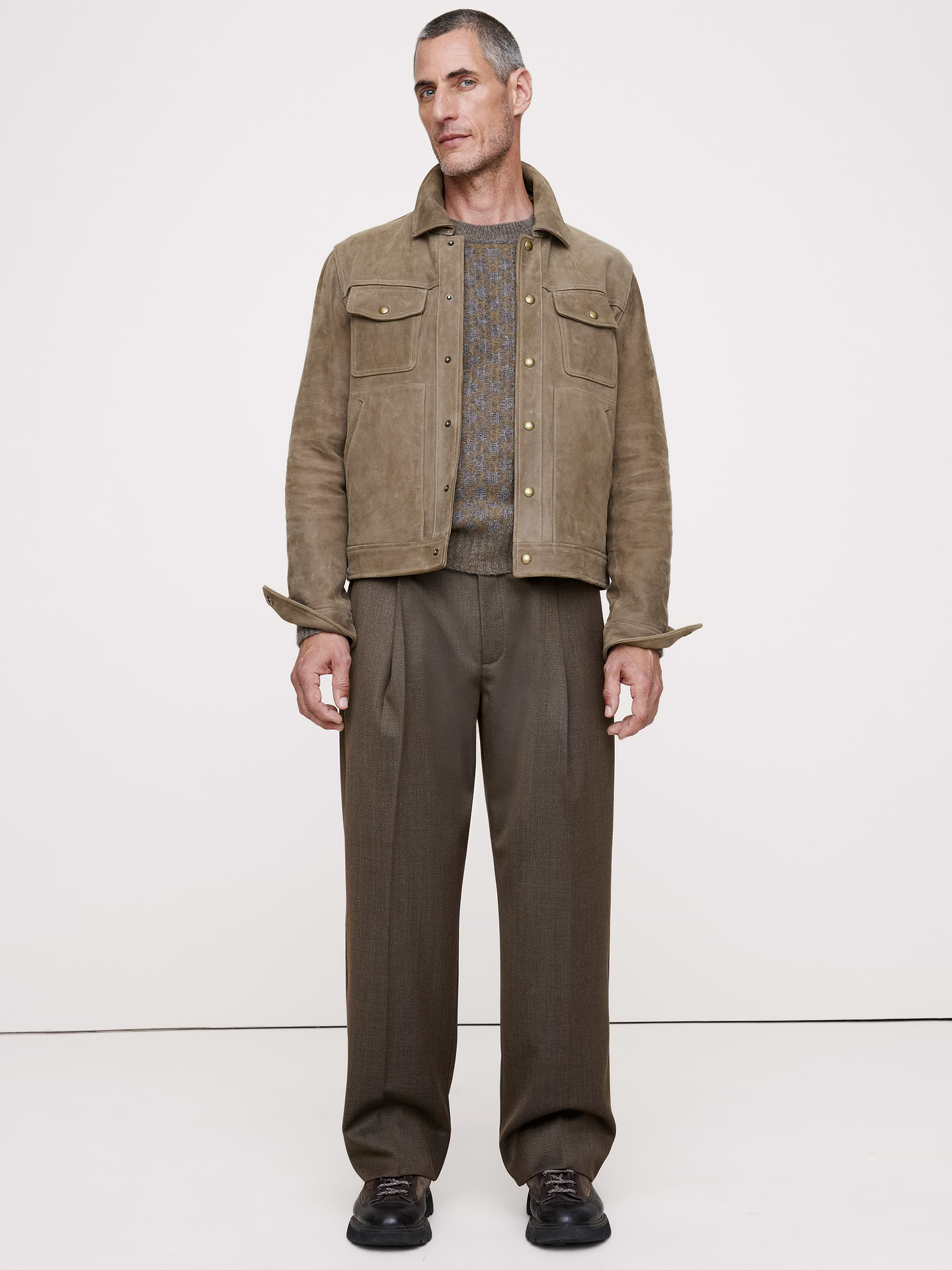 Image 3 of 4, Cashmere-Silk Crew-Neck Sweater