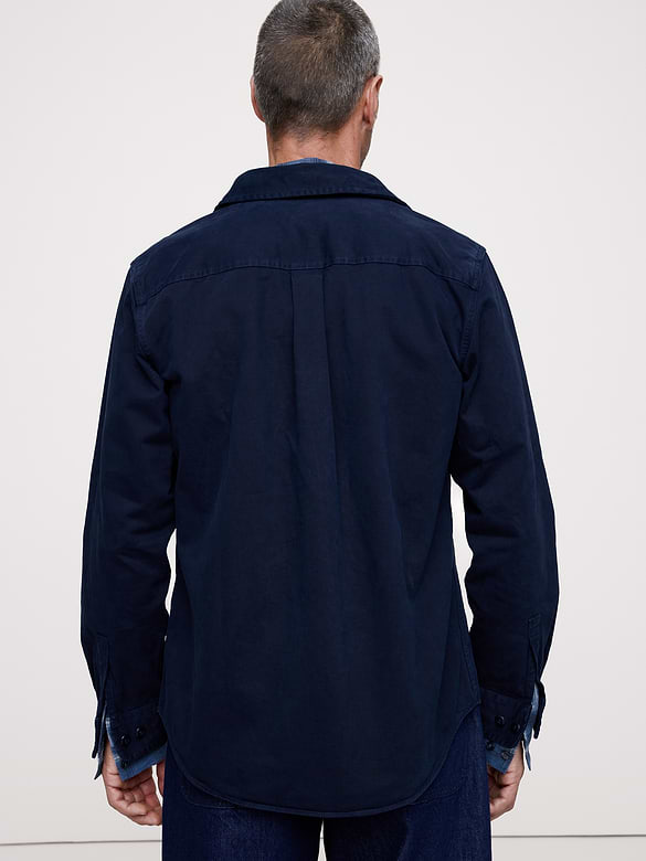 Cotton Twill Shirt Jacket
