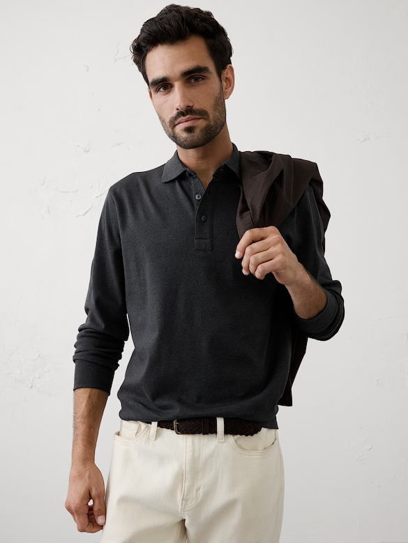 Standard-Fit Luxe Touch Polo