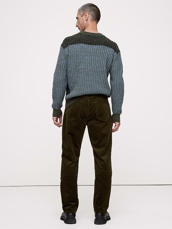 Pantalon Voyageur droit en velours côtelé