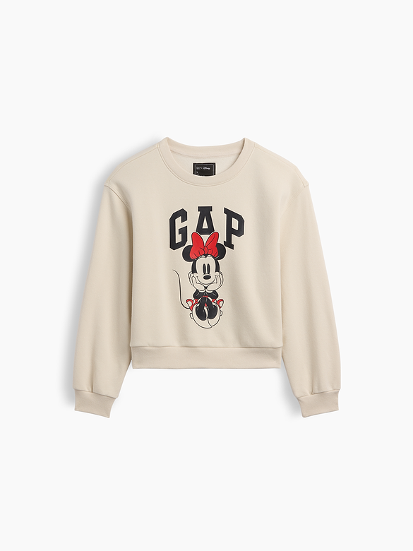 GapKids × Disney Minnie Mouse Relaxed Wedge Crewneck Sweatshirt