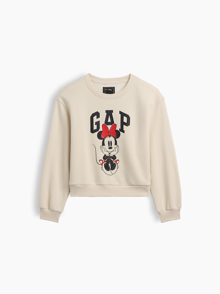 Image number 1 showing, GapKids × Disney Minnie Mouse Relaxed Wedge Crewneck Sweatshirt