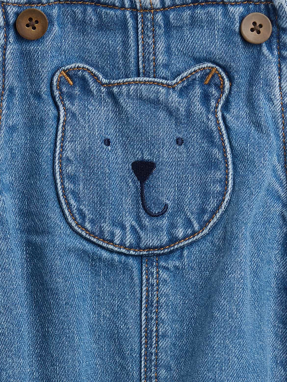 Baby Brannan Bear Denim Overalls