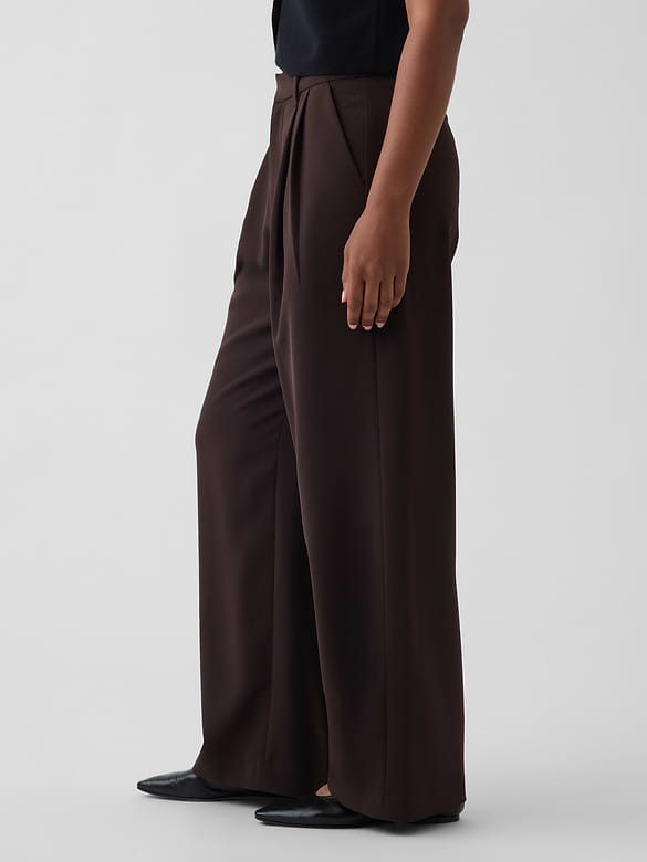 Curvy 365 High Rise Pleated Trousers