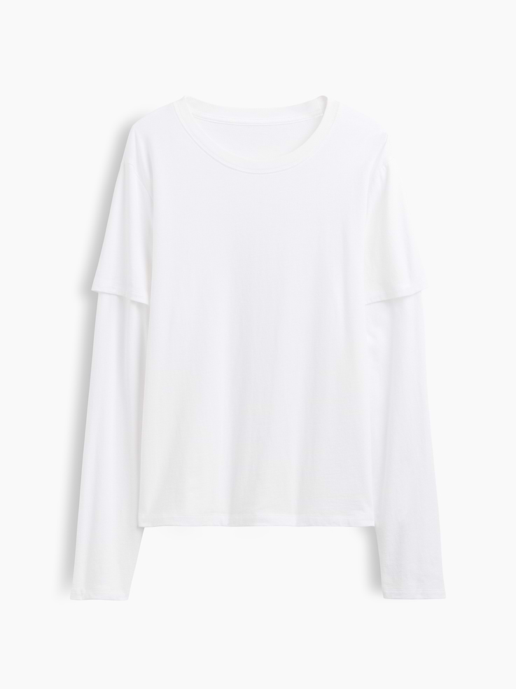 Image number 5 showing, Organic Cotton VintageSoft Double-Layer T-Shirt