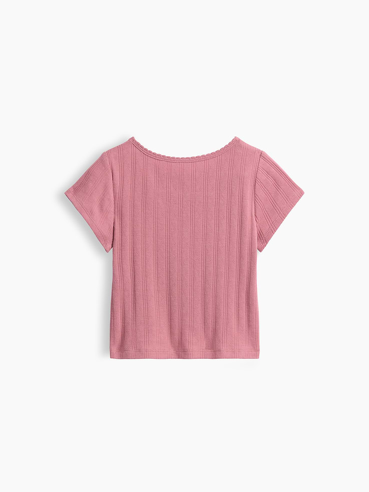 Image number 2 showing, Baby & Toddler Pointelle Rib T-Shirt
