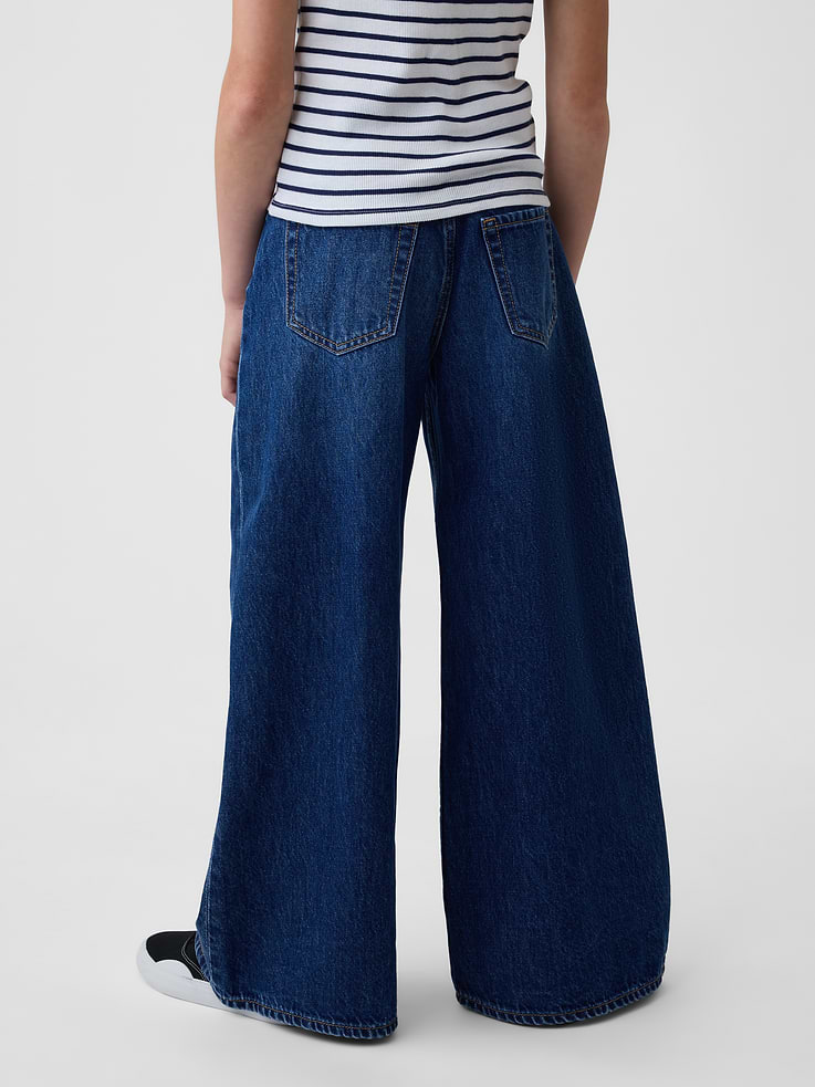 Image number 4 showing, Kids Low Rise Front Yoke Baggy Jeans