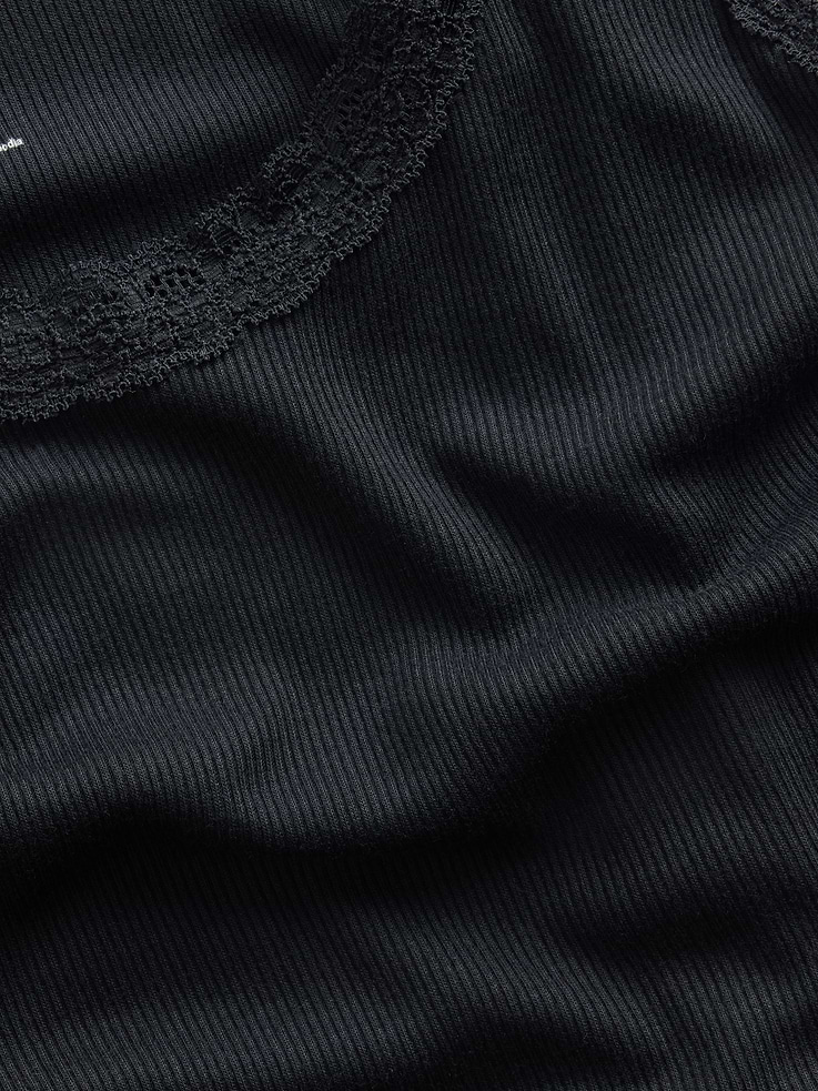 Image number 4 showing, Mini Rib Lace-Trim PJ Tank Top