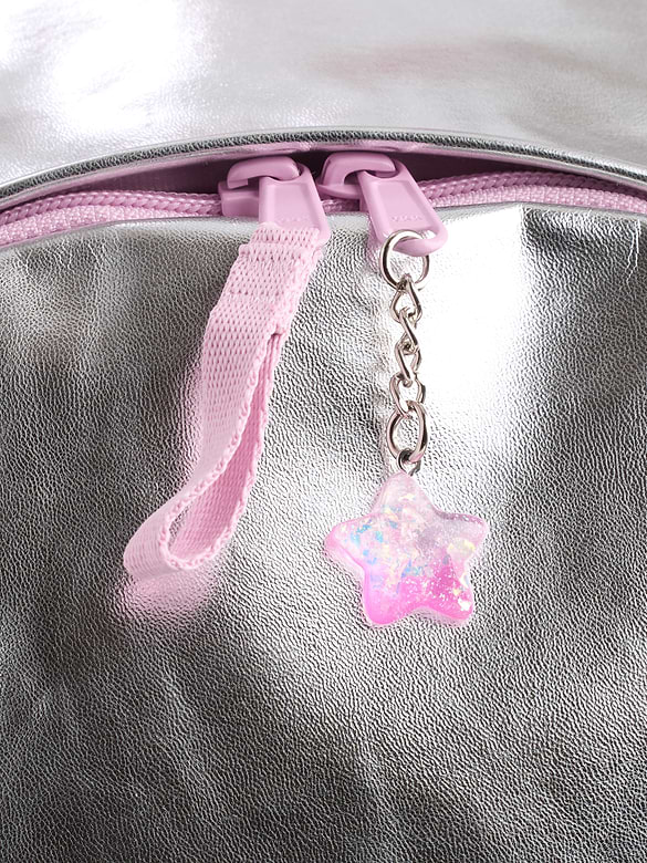 Sac à dos métallisé à breloque pour Enfant