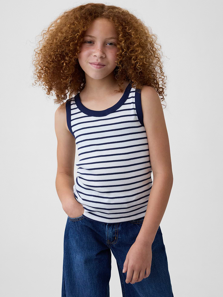 Image number 1 showing, Kid Rib Scoop Tank Top