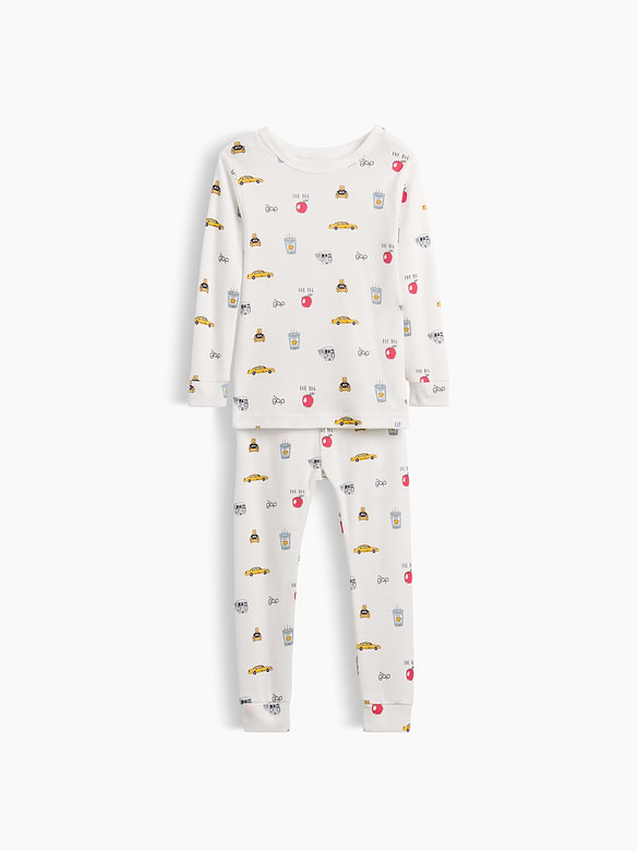 Baby & Toddler Organic Brushed Cotton Gap NYC PJ Set