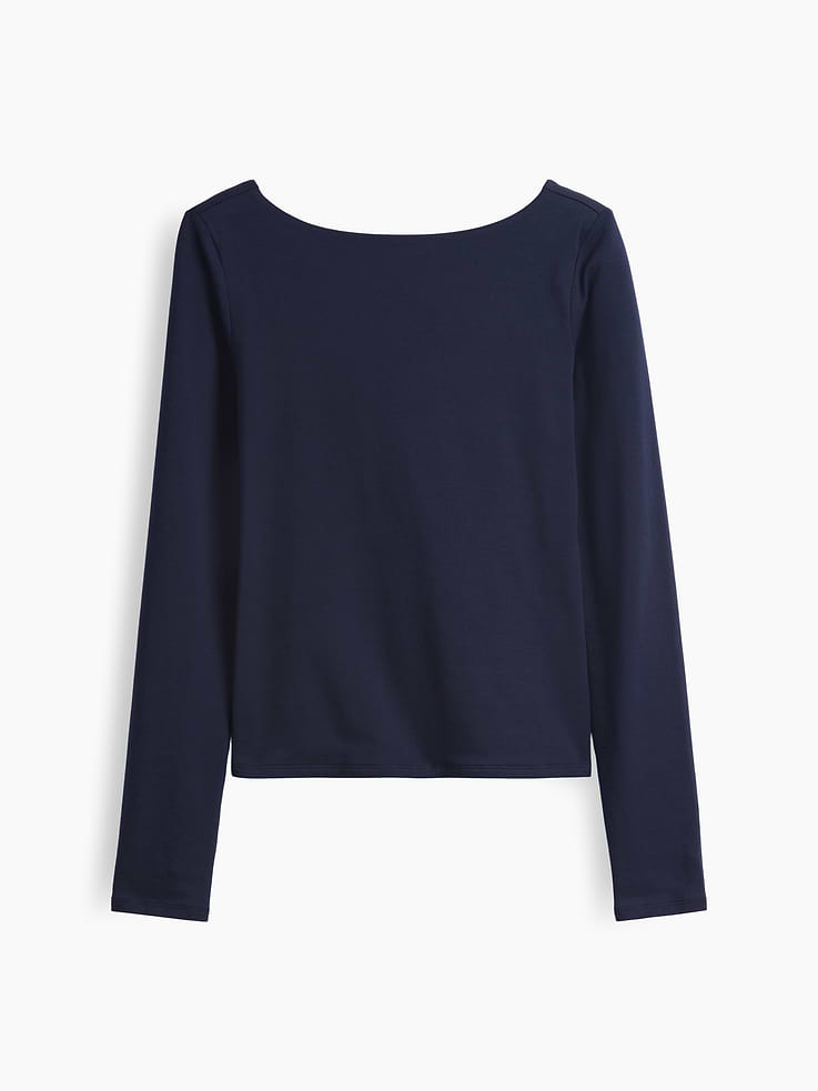 Image number 5 showing, CloseKnit Jersey Scoop-Back T-Shirt