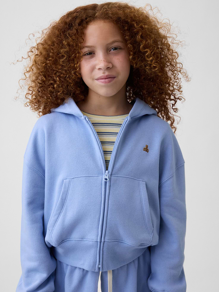 Image number 1 showing, Kids VintageSoft Oversized Logo Zip Hoodie