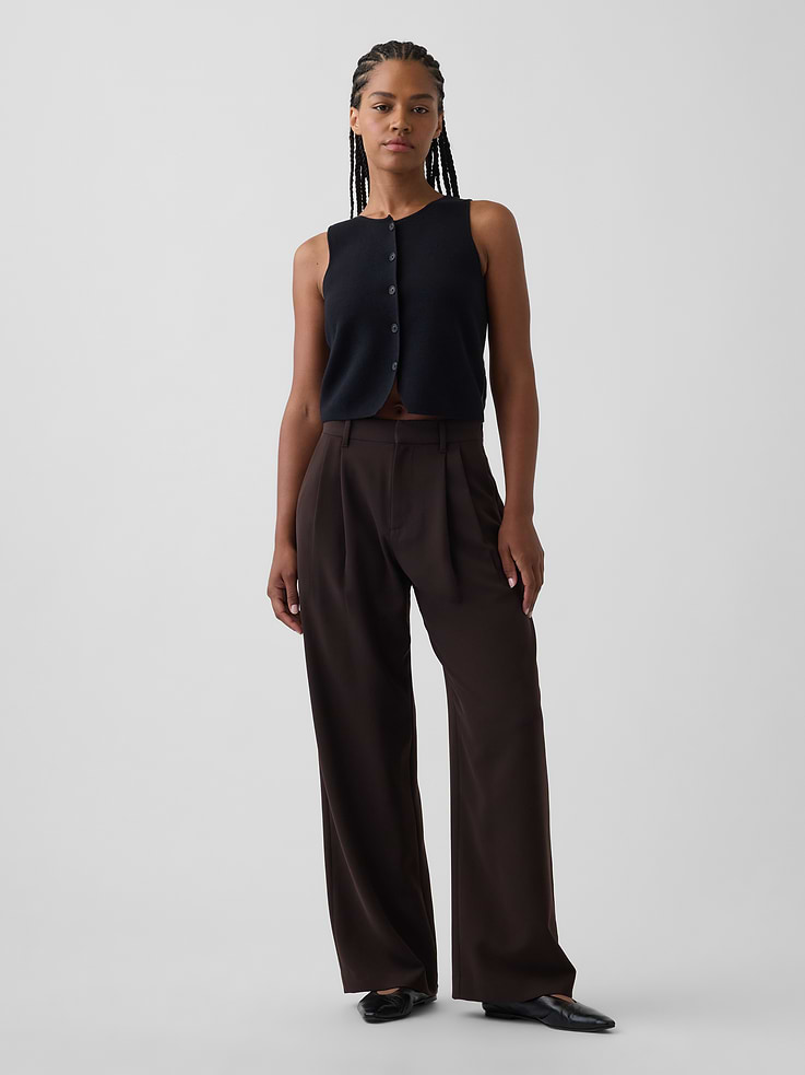 Image number 1 showing, Curvy 365 High Rise Pleated Trousers