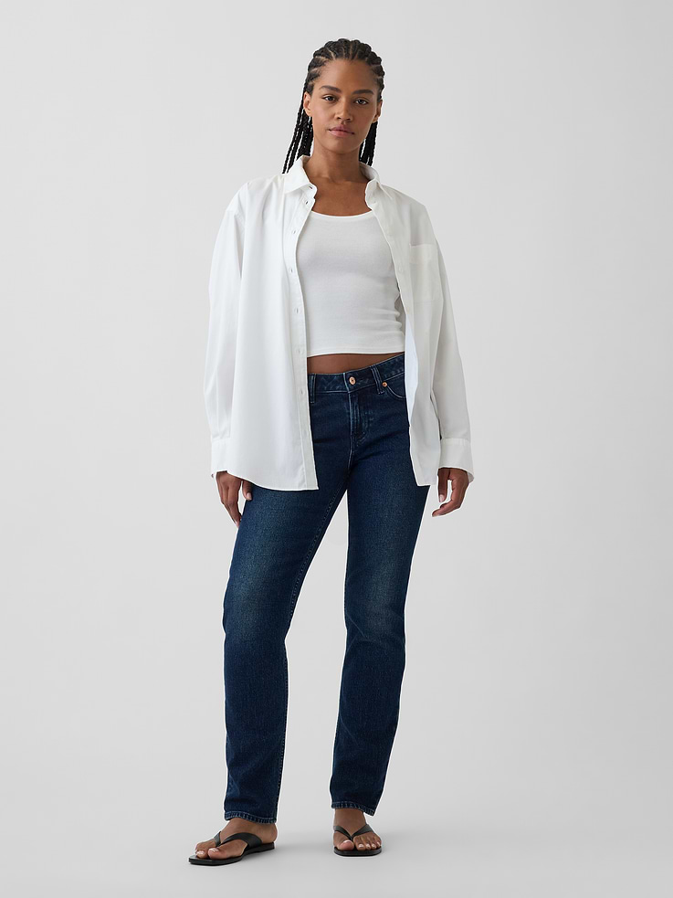 Image number 1 showing, Curvy Low Rise '90s Slim Straight Jeans
