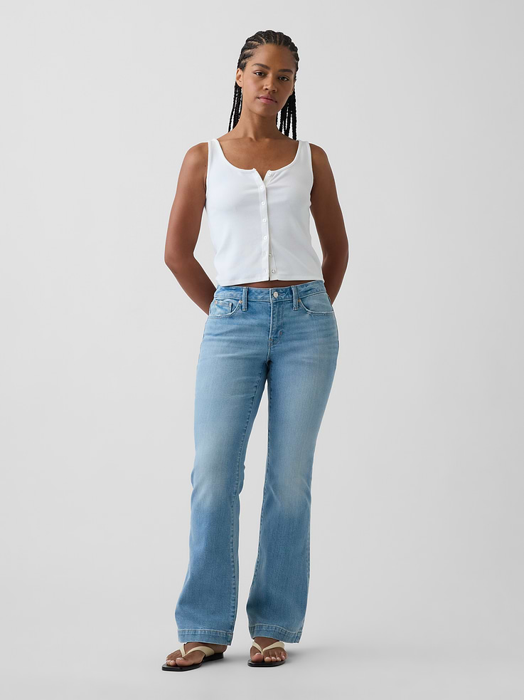 Image number 1 showing, Curvy Low Rise Long & Lean Jeans