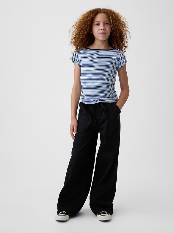 Kids Twill Baggy Pants