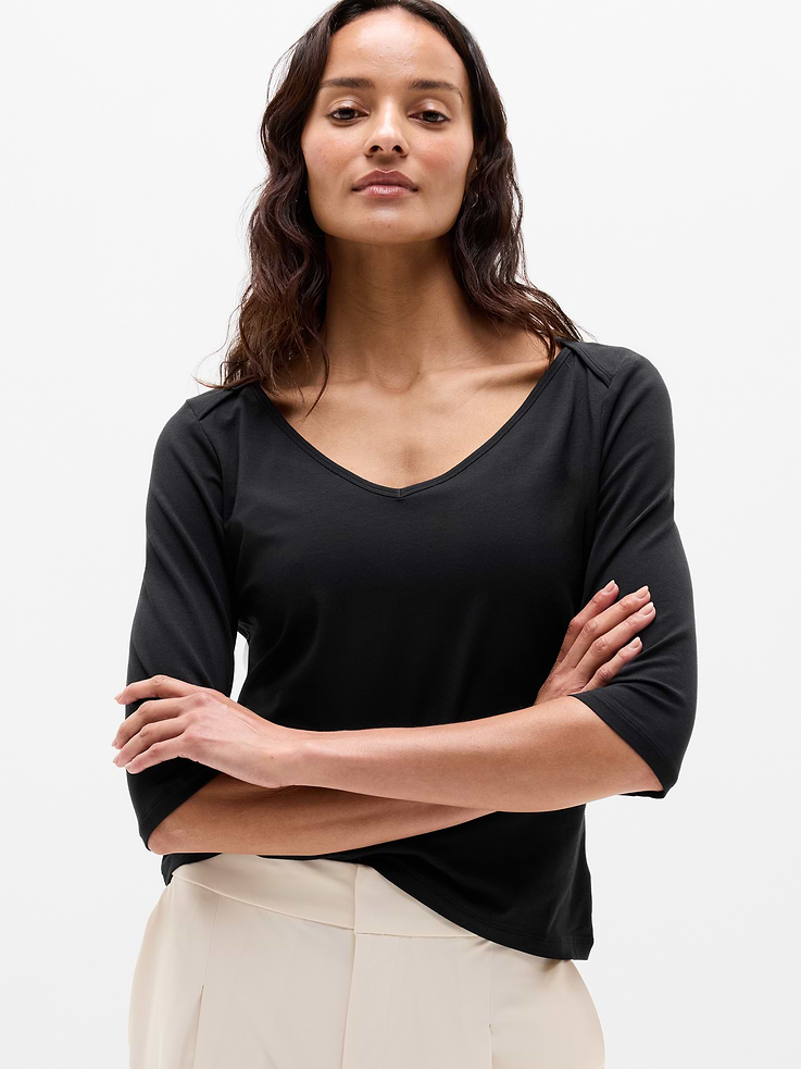 Image number 1 showing, Foundation Midi Sleeve Tee