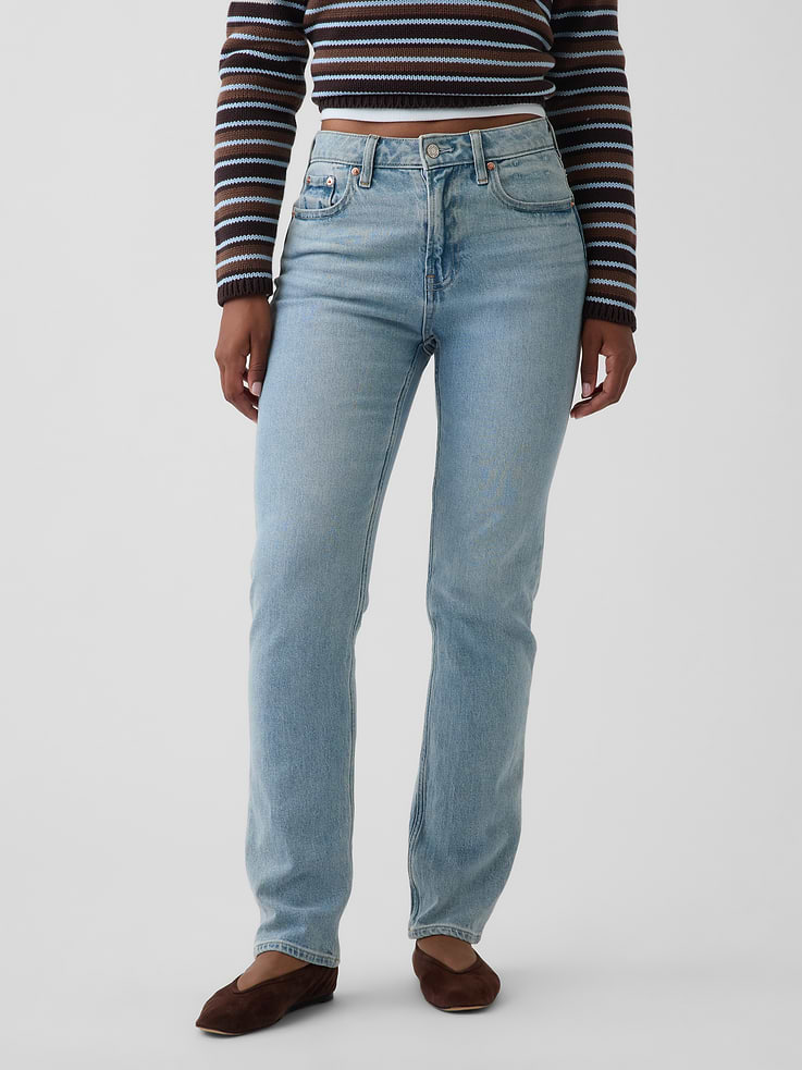 Image number 2 showing, Curvy High Rise '90s Slim Straight Jeans