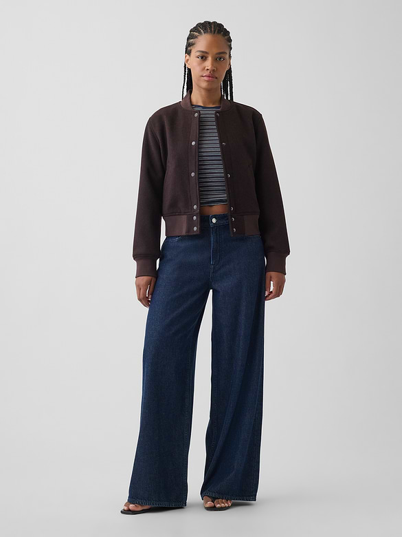 Curvy Mid Rise UltraSoft Baggy Jeans