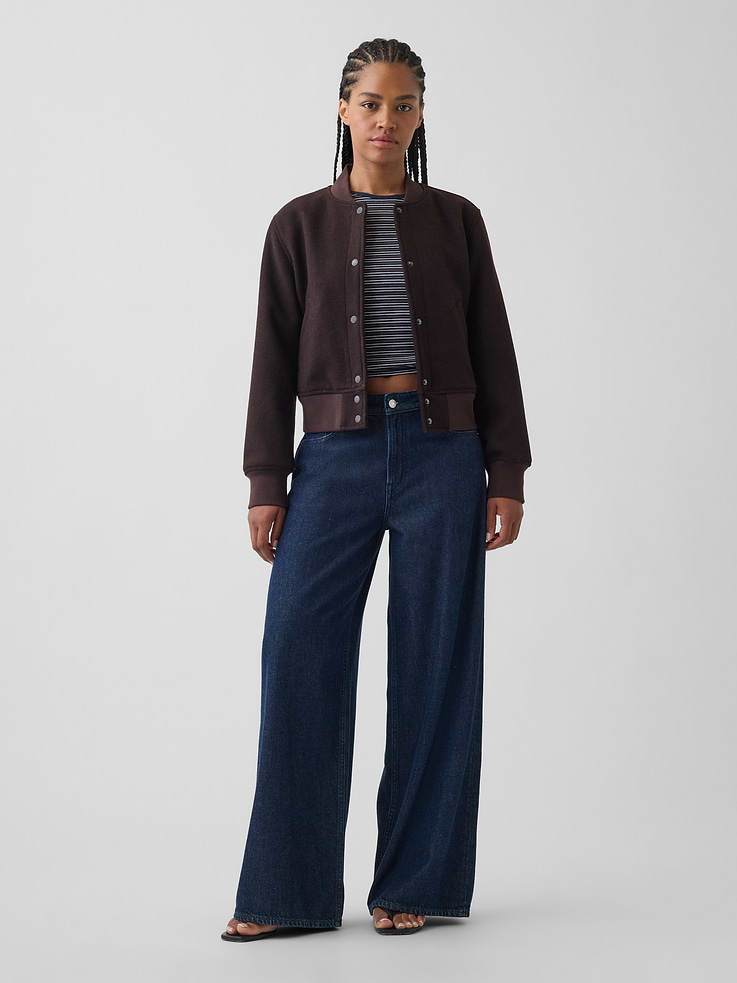 Image number 1 showing, Curvy Mid Rise UltraSoft Baggy Jeans