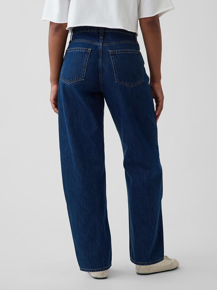 Image number 4 showing, Curvy High Rise Barrel Jeans