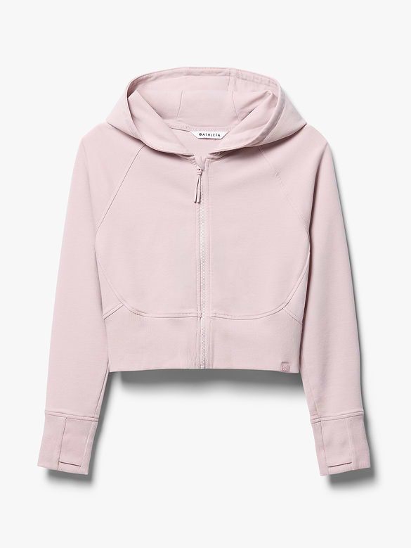 Athleta Girl All Day Full Zip Shrunken Hoodie