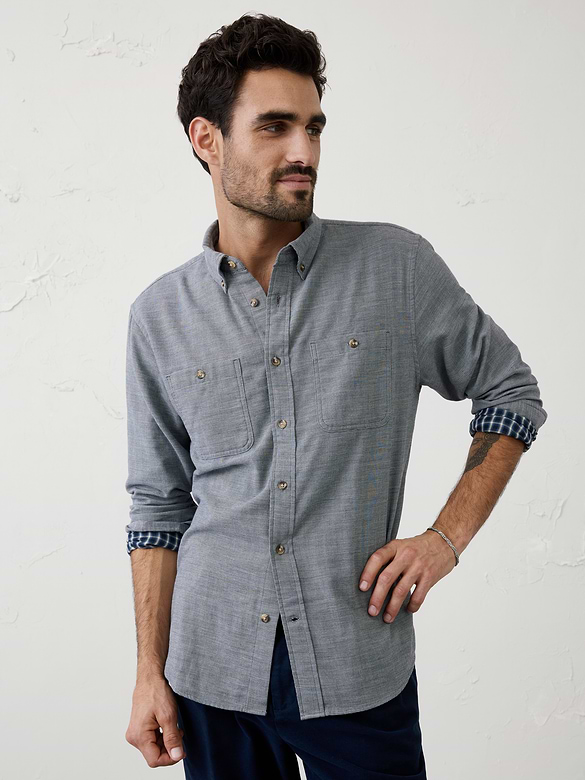 Standard-Fit Soft Double Weave Shirt
