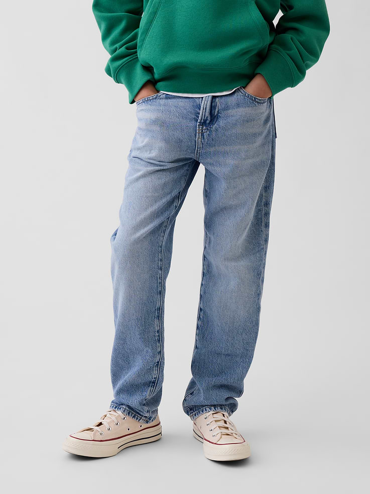 Image number 3 showing, Kids Relaxed Straight Jeans