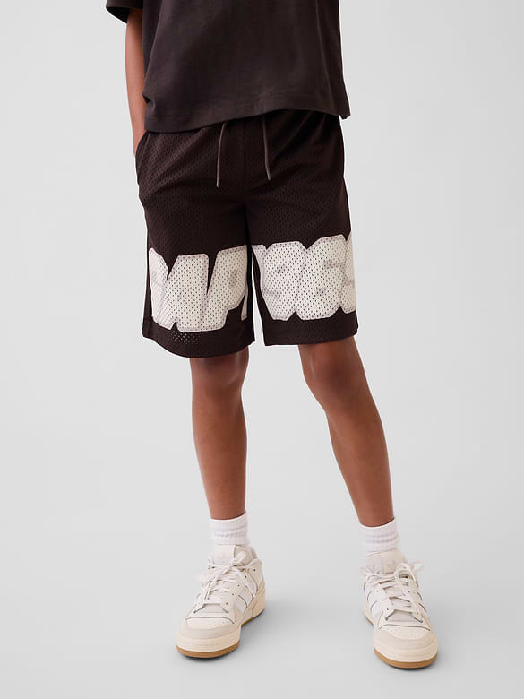 Kids 8" Mesh Active Shorts