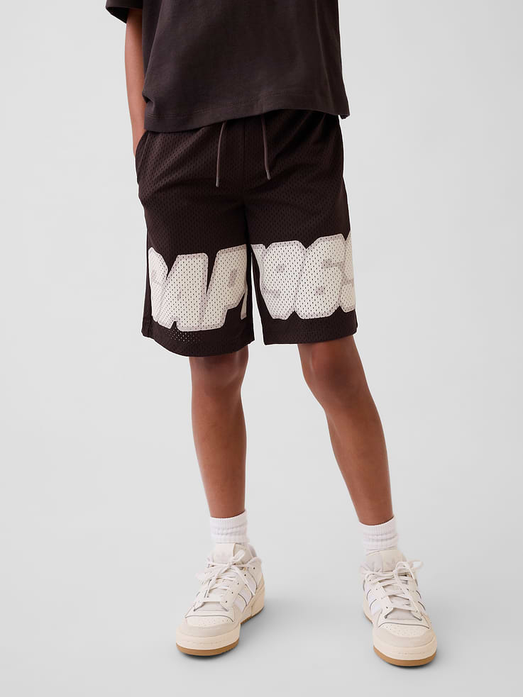 Image number 3 showing, Kids 8" Mesh Active Shorts
