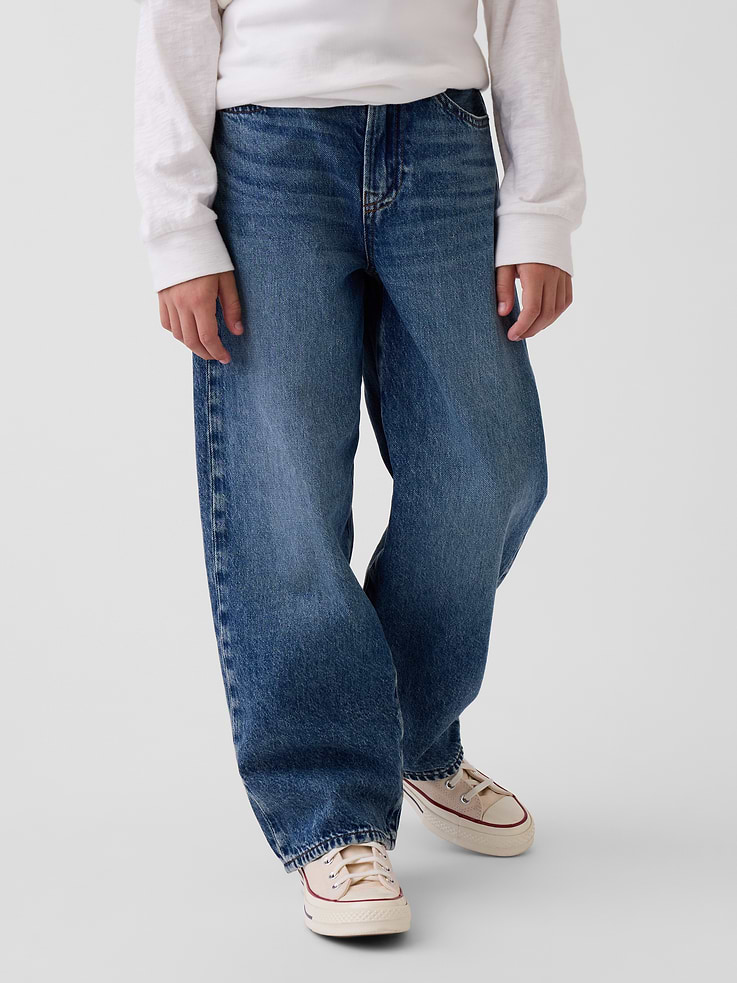Image number 3 showing, Kids Baggy Taper Jeans