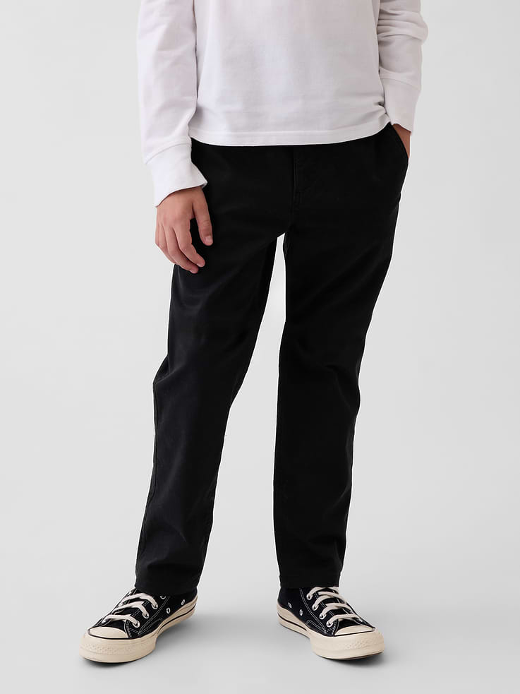 L'image numéro 3 présente Pantalon kaki d’uniforme étroit et extensible pour Enfant