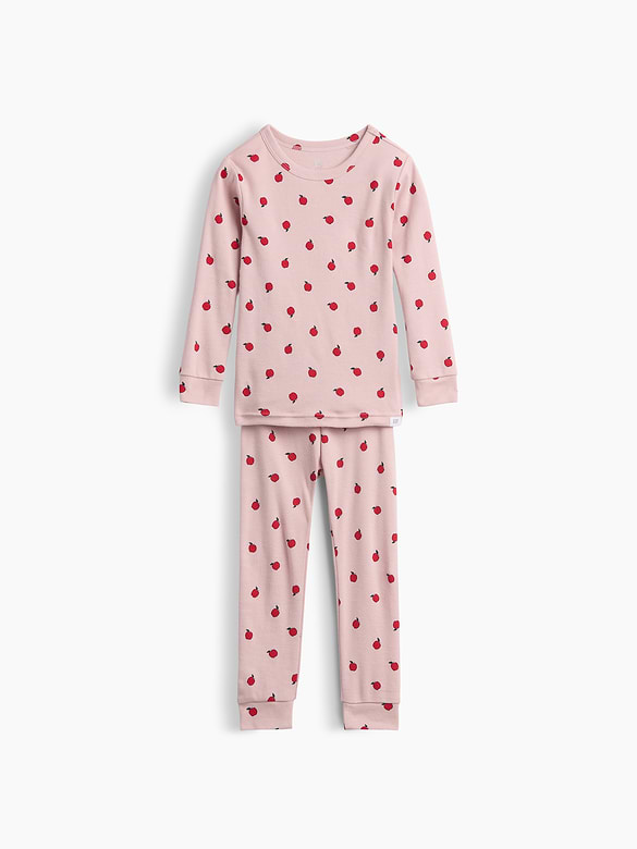 Baby & Toddler Organic Brushed Cotton Apple PJ Set