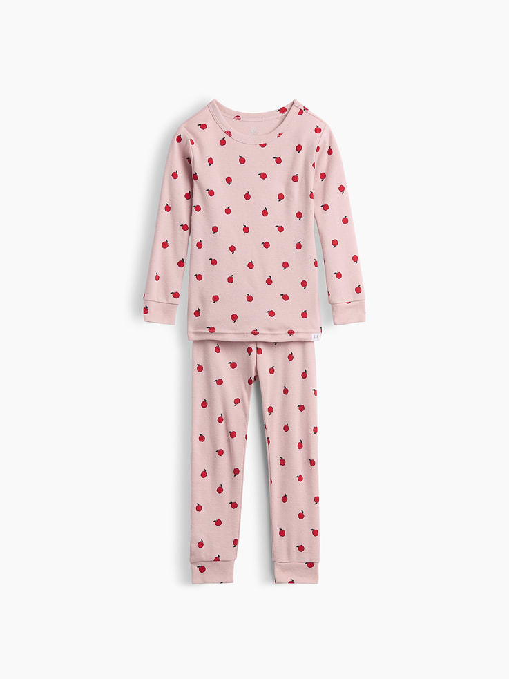 Image number 2 showing, Baby & Toddler Organic Brushed Cotton Apple PJ Set