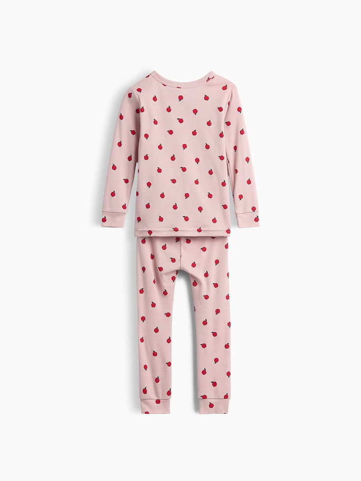 Image number 3 showing, Baby & Toddler Organic Brushed Cotton Apple PJ Set