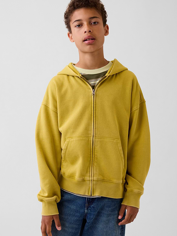 Kids VintageSoft Relaxed Zip Hoodie