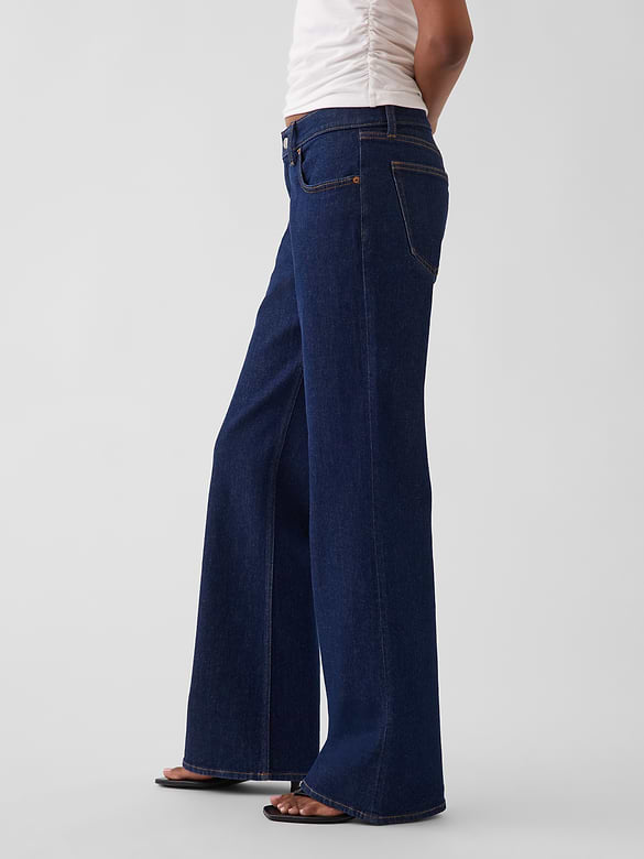 Low Rise Baggy Flare Jeans