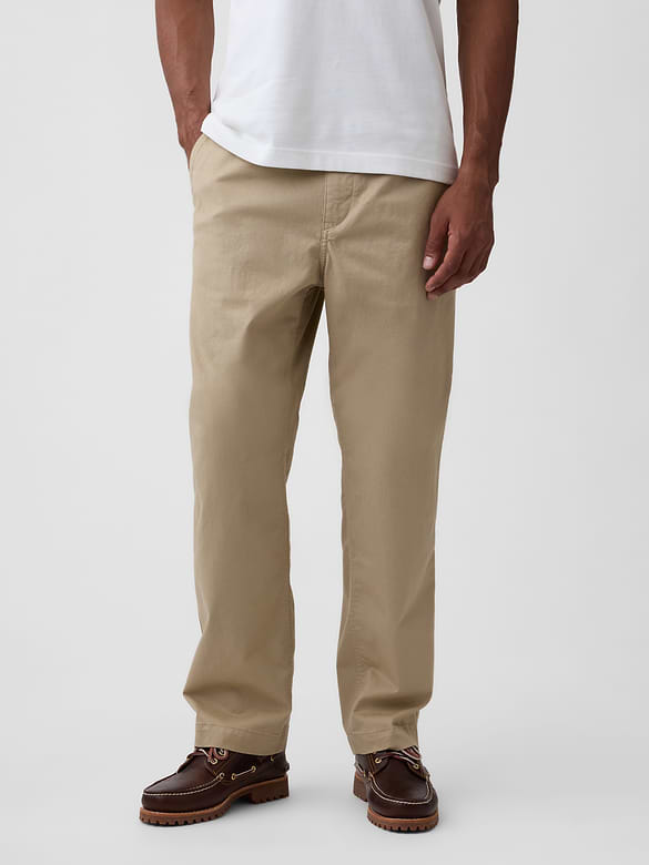 Modern Loose Pleated Khakis