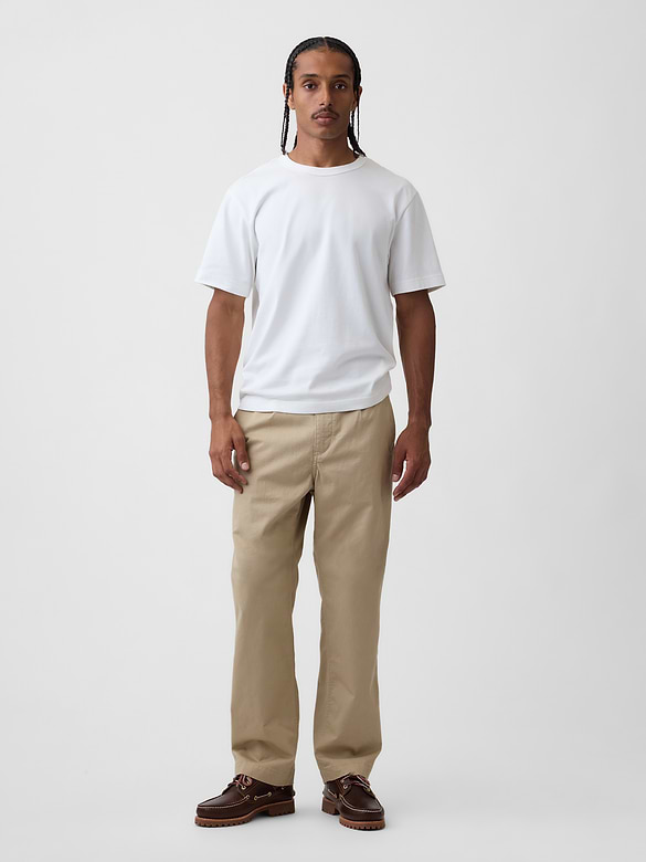 Modern Loose Pleated Khakis