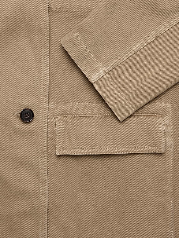 Cotton-Linen Utility Blazer