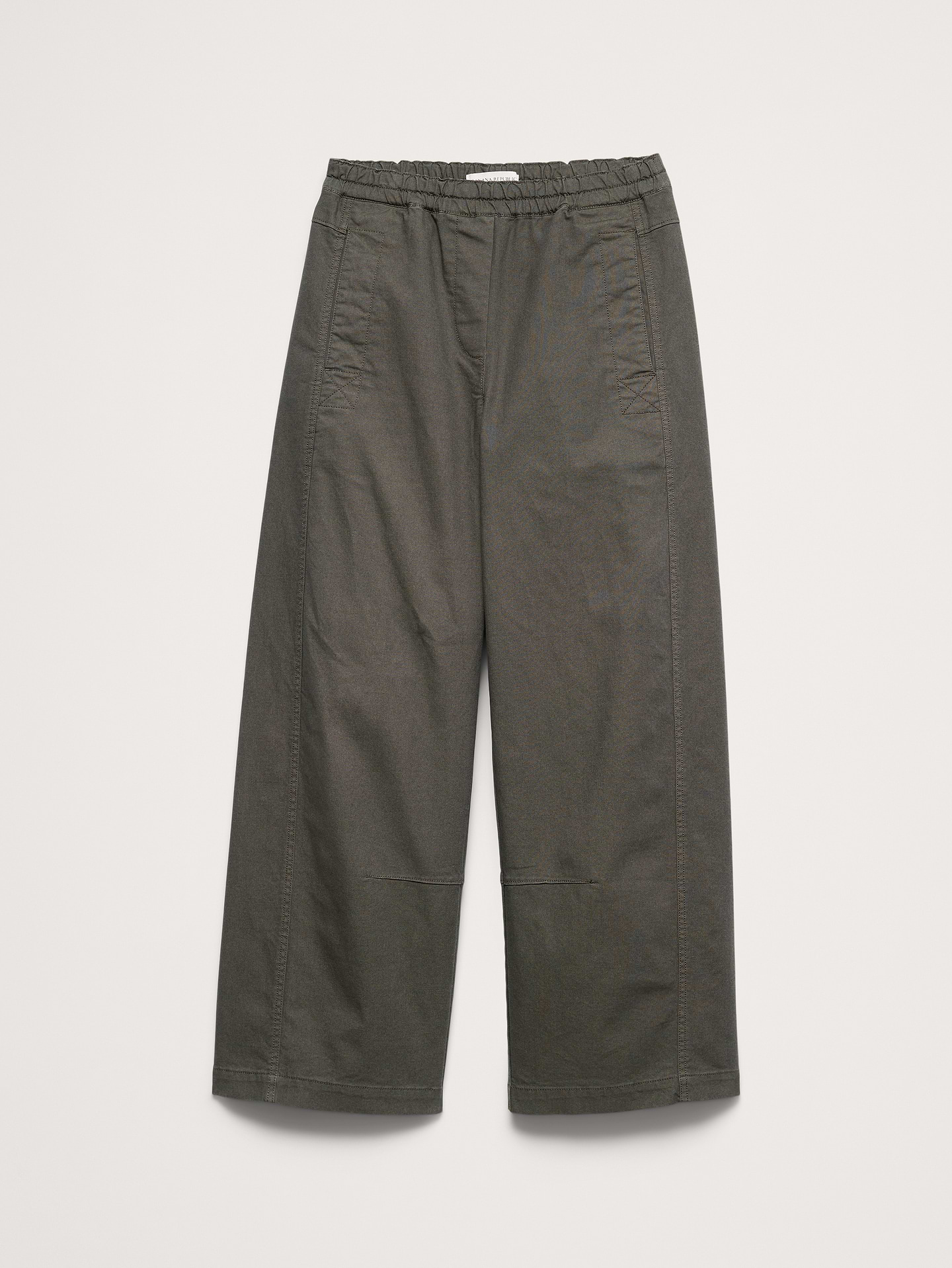 L'image numéro 4 présente Pantalon de peintre décontracté à taille mi-basse extensible