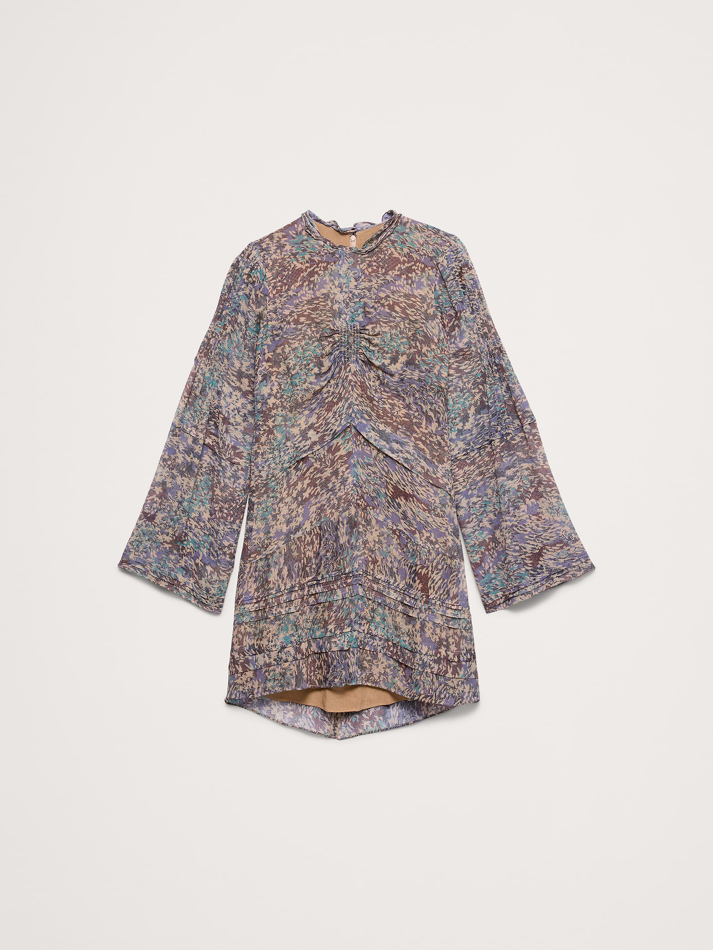 Image number 4 showing, Georgette Ruffle-Neck Mini Dress