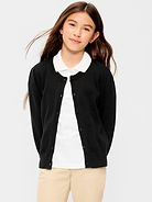 Image number 1 showing, School Uniform Button-Up Cardigan for Girls